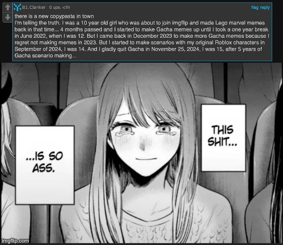 this copy pasta is shit stop insulting moonstar | image tagged in this shit is so ass | made w/ Imgflip meme maker