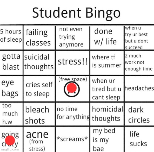 I might be lucky! | image tagged in student bingo | made w/ Imgflip meme maker