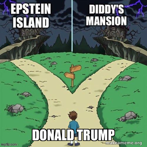 Trump choosing which party to go to | image tagged in trump choosing which part to go to | made w/ Imgflip meme maker