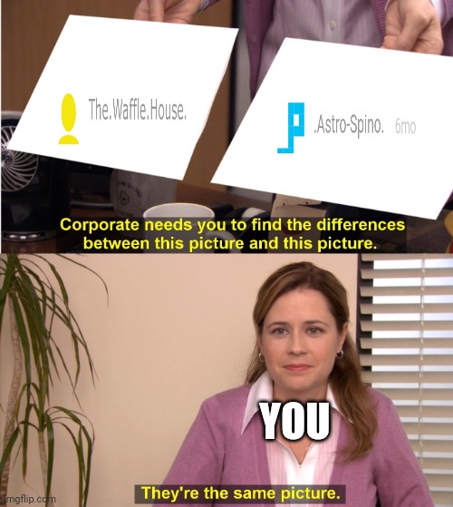 They aren’t the same | YOU | image tagged in they aren t the same | made w/ Imgflip meme maker