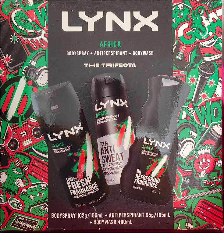 Lynx Africa Christmas bundle Blank Meme Template