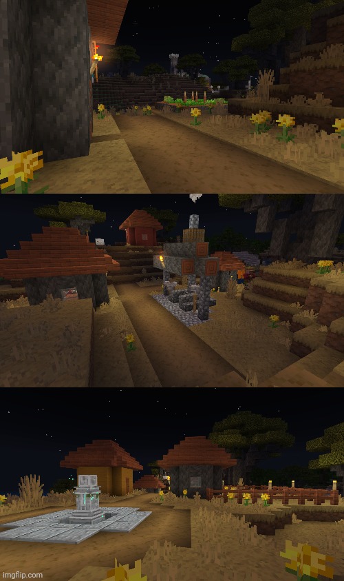 The final big part of the town | image tagged in minecraft | made w/ Imgflip meme maker