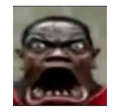 High Quality Shocked black guy big mouth Blank Meme Template