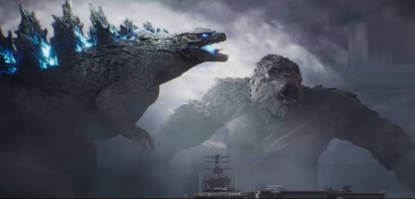 Godzilla and kong anger face Blank Meme Template