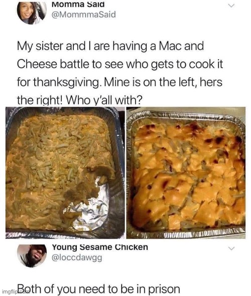 Cursed or deserved criticism? | image tagged in food,cheese,mac and cheese | made w/ Imgflip meme maker