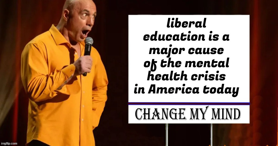 America is experiencing a major mental health crisis... and it's rampant among liberals | liberal education is a major cause of the mental health crisis in America today | image tagged in america,major mental health crisis | made w/ Imgflip meme maker