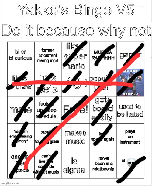 Yakko’s Bingo V5 | image tagged in yakko s bingo v5 | made w/ Imgflip meme maker