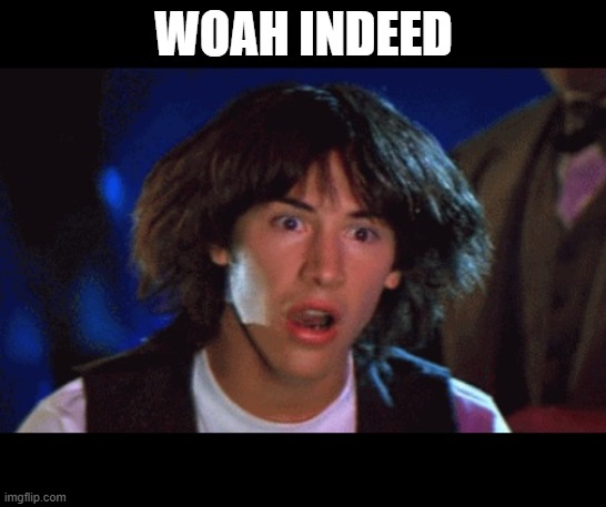 WOAH INDEED | image tagged in woah | made w/ Imgflip meme maker