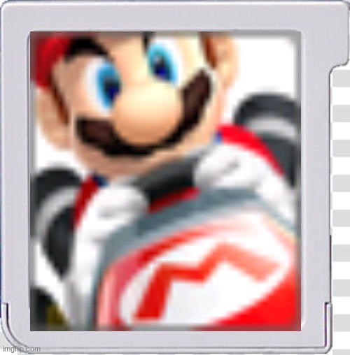 MK7 cardtridge | image tagged in 3ds blank template,mario kart | made w/ Imgflip meme maker