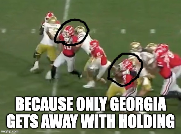 BECAUSE ONLY GEORGIA GETS AWAY WITH HOLDING | image tagged in clean old fashioned hate | made w/ Imgflip meme maker