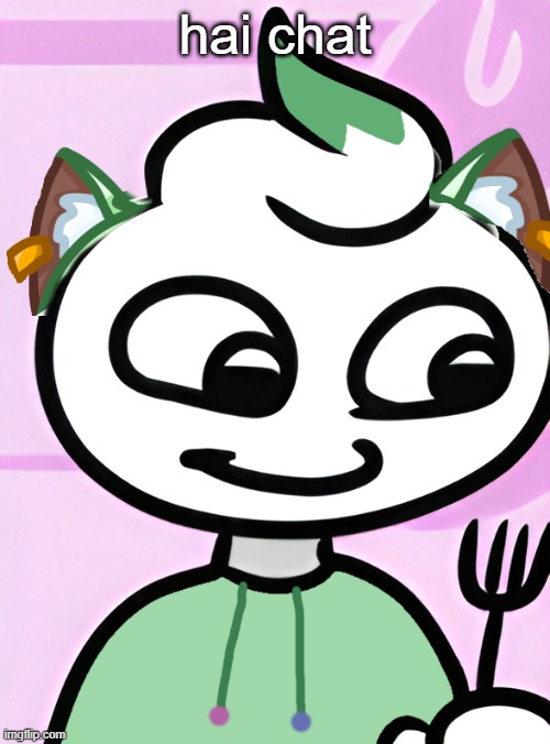 Neko as a Swirly (OG design by Cosmo.PNG) | hai chat | image tagged in neko as a swirly og design by cosmo png | made w/ Imgflip meme maker