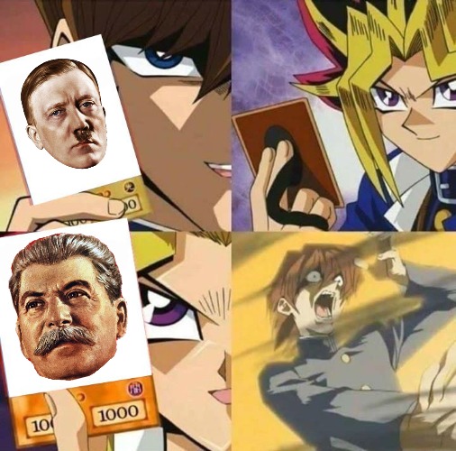 World War II Yu-Gi-Oh | image tagged in yugioh card draw,ww2,slavic,slavs | made w/ Imgflip meme maker