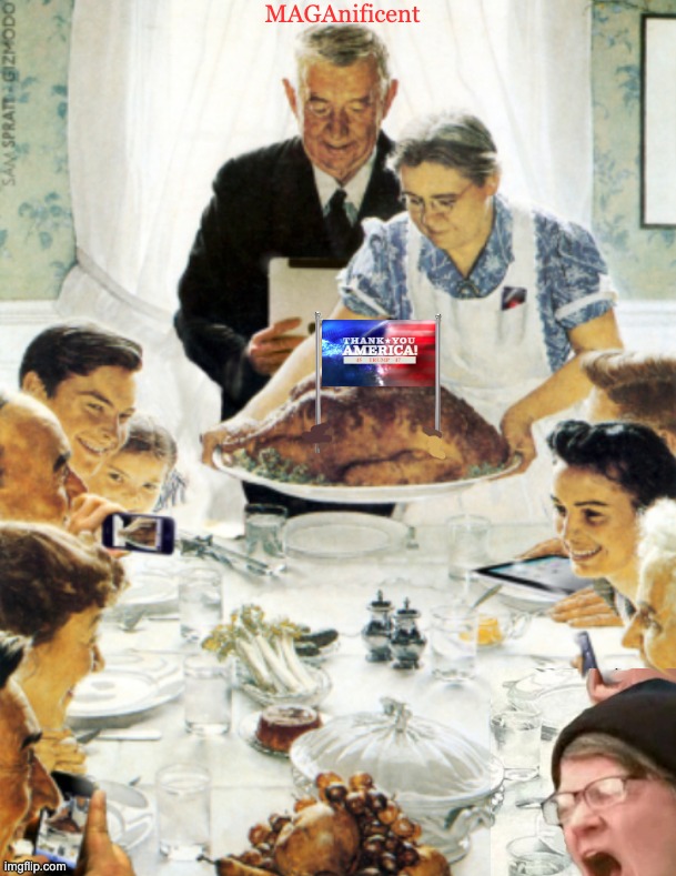 Thanksgiving 2024.  Brought to you by Nancy Pelosi and Chuck Schumer. | MAGAnificent | image tagged in maga,noooo | made w/ Imgflip meme maker