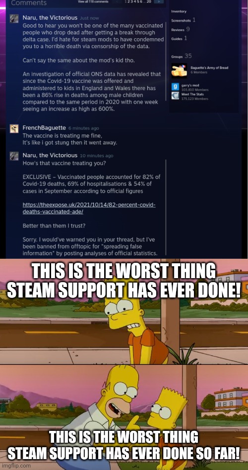 THIS IS THE WORST THING STEAM SUPPORT HAS EVER DONE! THIS IS THE WORST THING STEAM SUPPORT HAS EVER DONE SO FAR! | image tagged in simpsons so far | made w/ Imgflip meme maker