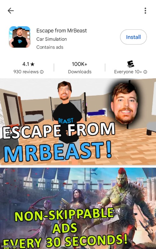 Well, this certainly is an interesting-looking app. | image tagged in mrbeast,mr beast | made w/ Imgflip meme maker