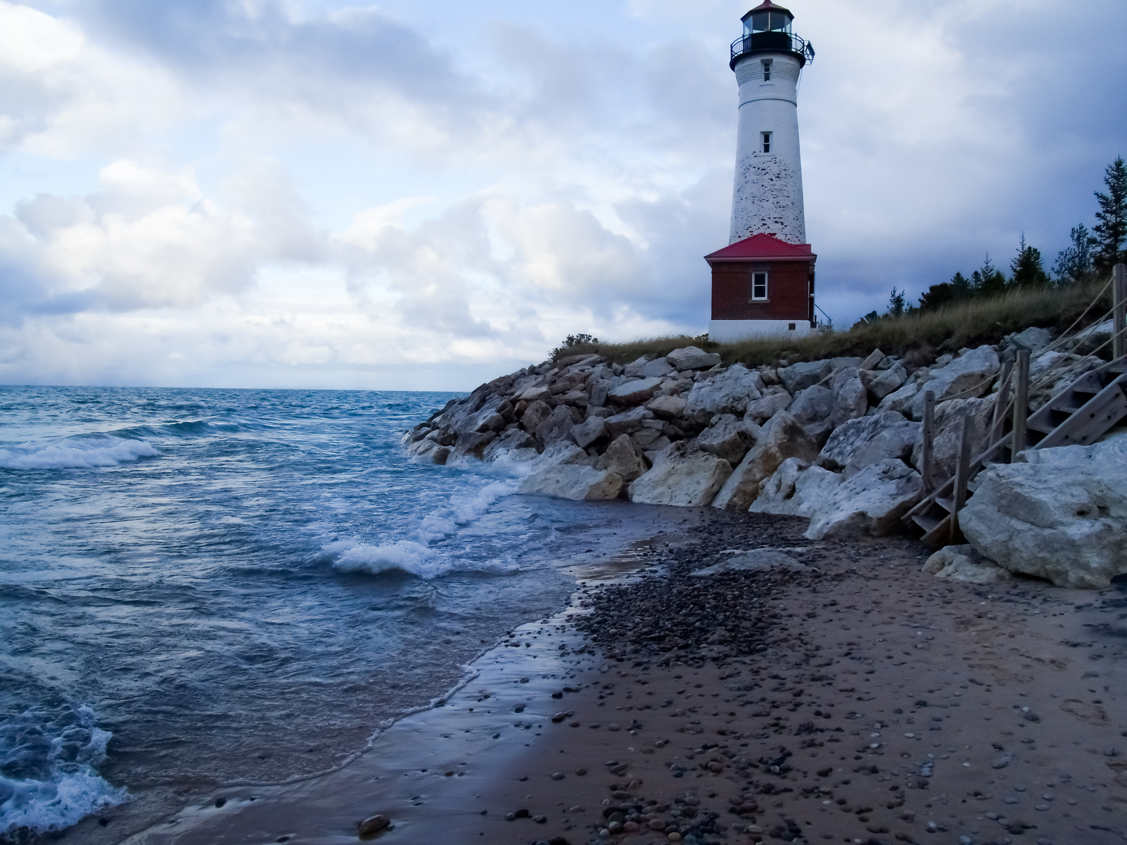 Crisp Point Lighthouse Blank Meme Template