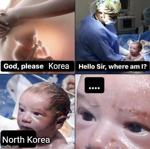 Hello sir, where am I | Korea; North Korea | image tagged in hello sir where am i,korea,north korea | made w/ Imgflip meme maker