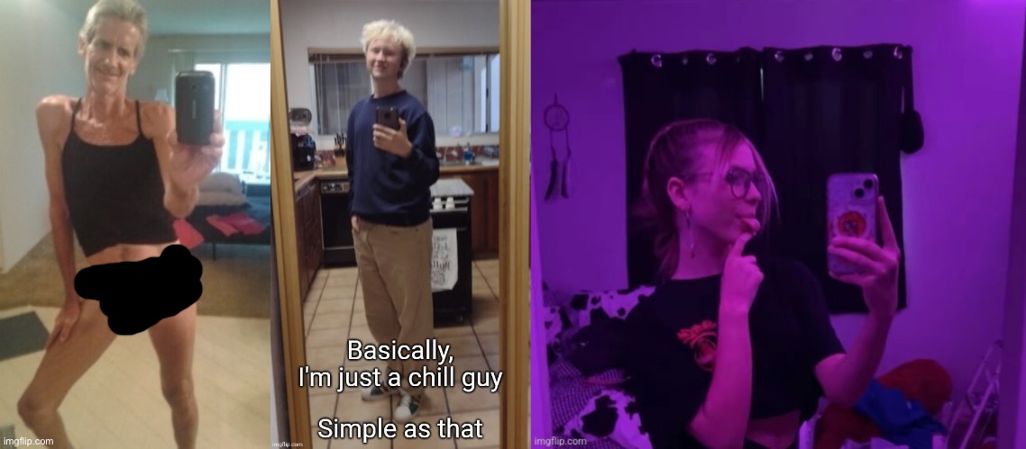 Who did the selfie best? | image tagged in the thong panty guy again | made w/ Imgflip meme maker