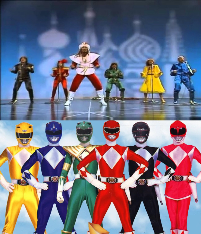 Real VS Fake power rangers Blank Meme Template