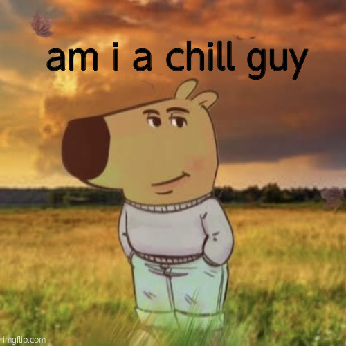 Chill guy | am i a chill guy | image tagged in chill guy | made w/ Imgflip meme maker