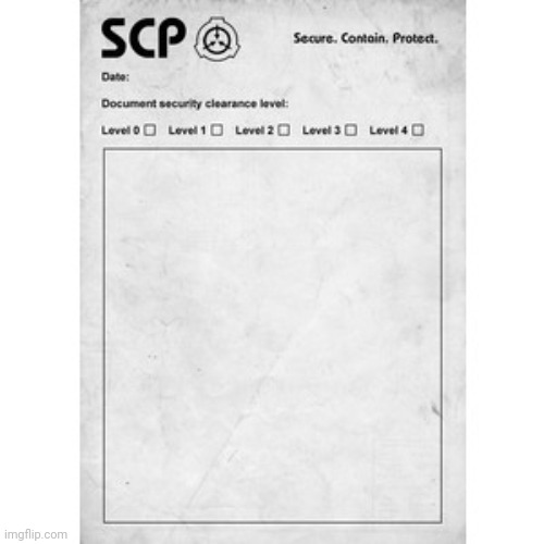 SCP | image tagged in scp | made w/ Imgflip meme maker