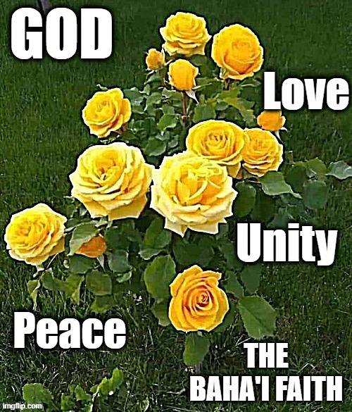 The Baja'i Faith | GOD; Love; Unity; Peace; THE BAHA'I FAITH | image tagged in the baja'i faith | made w/ Imgflip meme maker