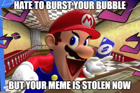 Mario Steals A Meme Blank Meme Template