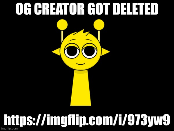 Stream news | OG CREATOR GOT DELETED; https://imgflip.com/i/973yw9 | made w/ Imgflip meme maker