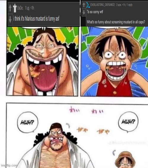 luffy black beard huh | image tagged in luffy black beard huh | made w/ Imgflip meme maker