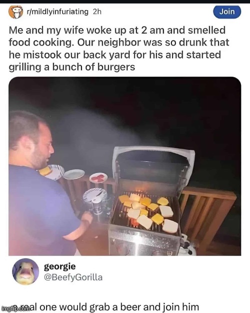 Comment for the win | image tagged in winning,grill,wake up | made w/ Imgflip meme maker