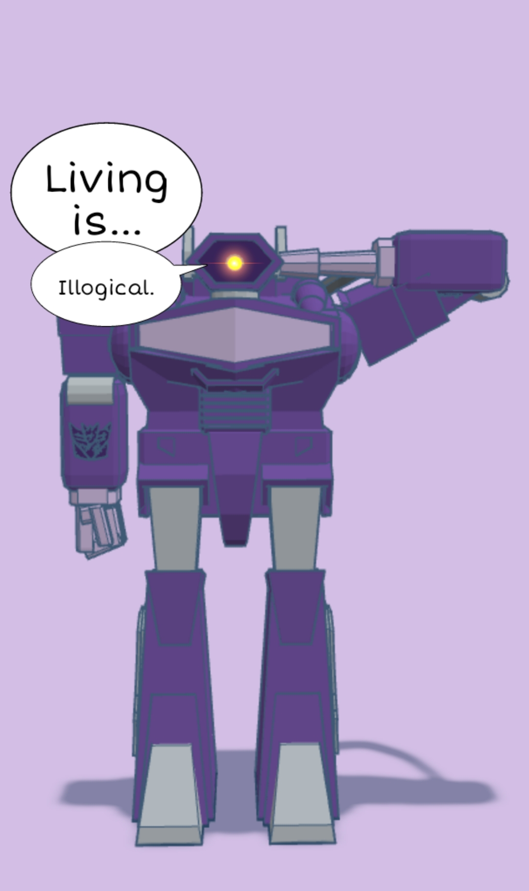 Living is illogical Blank Meme Template