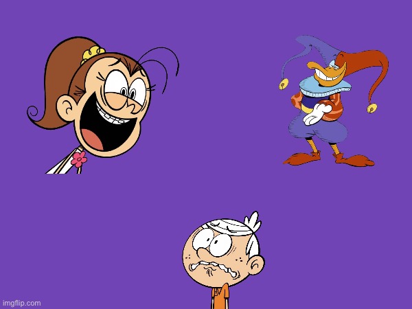 Lincoln Loud Gets Laughed At | image tagged in the loud house,nickelodeon,lincoln loud,darkwing duck,disney,laughing | made w/ Imgflip meme maker