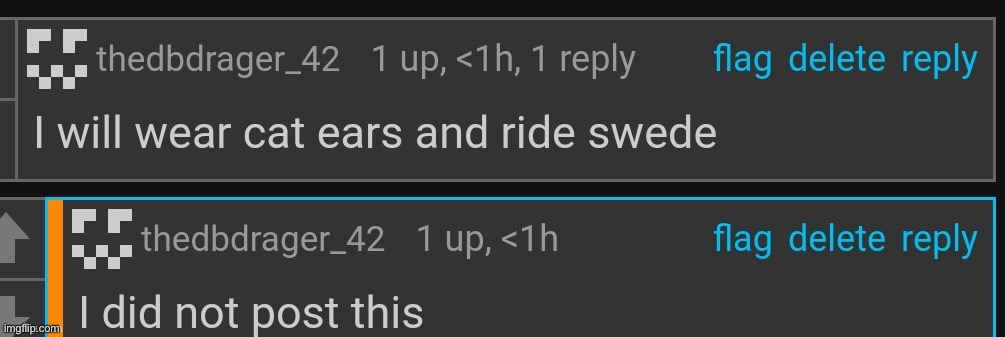 posting the corny ass comments this guy made | made w/ Imgflip meme maker