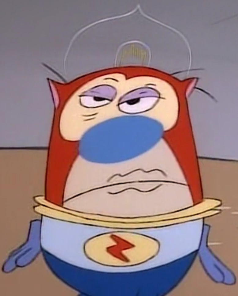 High Quality Cadet Stimpy is pissed Blank Meme Template