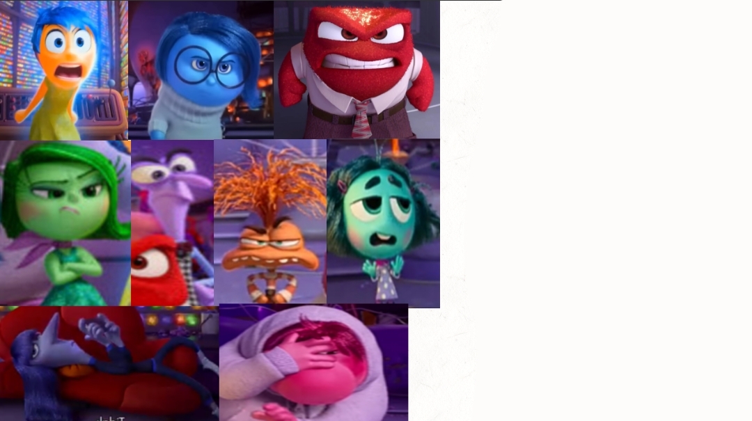 Inside out 2 emotions are angry at (insert something you hate) Blank Meme Template