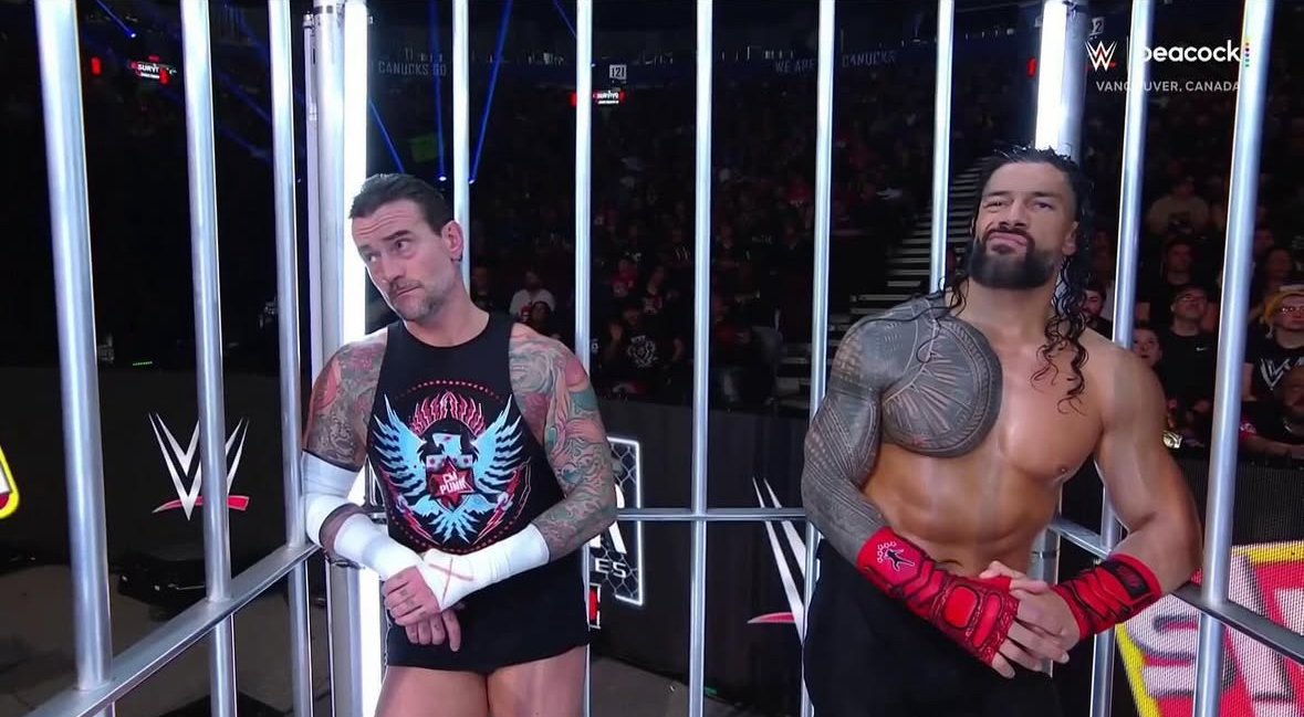 CM Punk and Roman Reigns Blank Meme Template