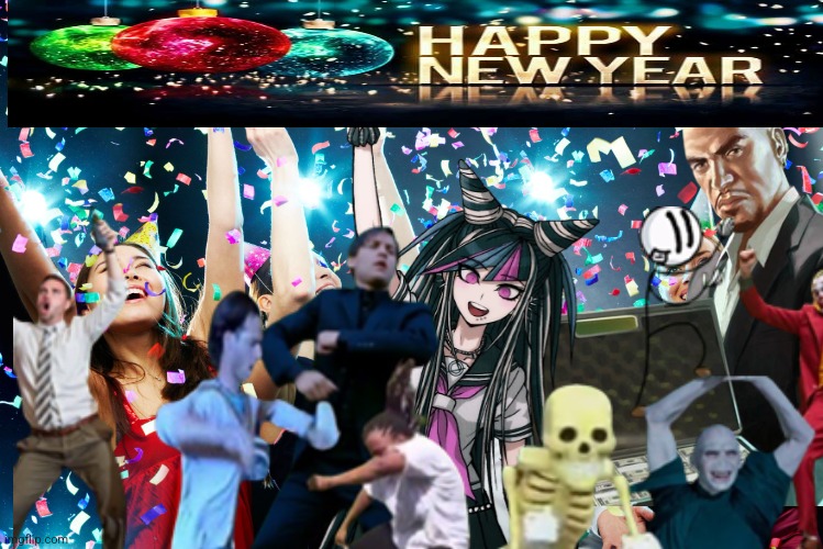 New year is ahead, wahoooo | image tagged in gta,danganronpa,fandoms | made w/ Imgflip meme maker