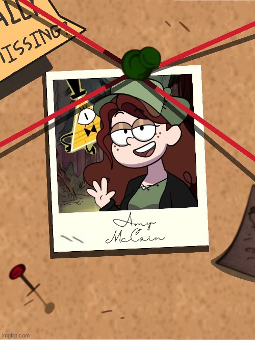 Amy McCain is now my Gravity Falls OC (art made using Canva) | made w/ Imgflip meme maker