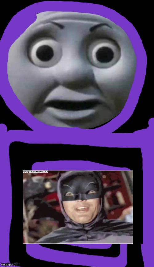 The thomas o face and batman | image tagged in thomas the tank engine o face,batman | made w/ Imgflip meme maker