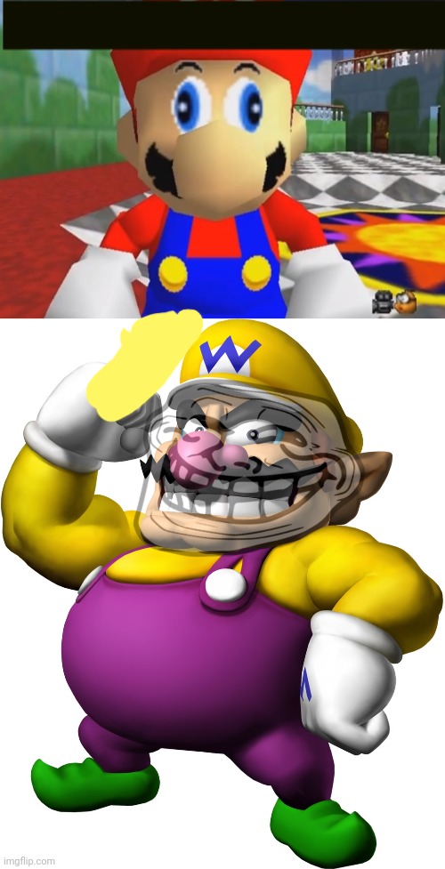 image tagged in supa mario 64,wario | made w/ Imgflip meme maker