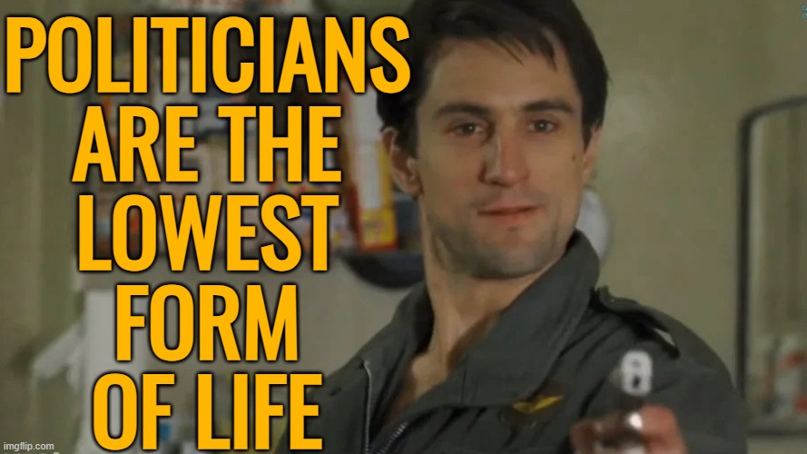 Politicians Are The Lowest Form Of Life | POLITICIANS
ARE THE
LOWEST
FORM
OF LIFE | image tagged in do you want fries with that,politics lol,quotes,movies,lol so funny,politicians suck | made w/ Imgflip meme maker