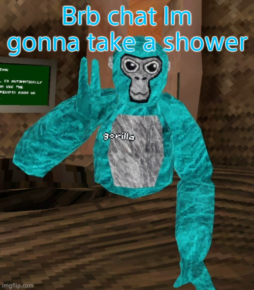 Monkey | Brb chat Im gonna take a shower | image tagged in monkey | made w/ Imgflip meme maker