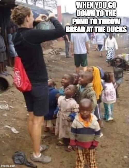 The Ducks Cometh | WHEN YOU GO DOWN TO THE POND TO THROW BREAD AT THE DUCKS | image tagged in dark humor | made w/ Imgflip meme maker