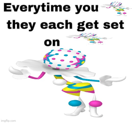 Blacephalon | image tagged in every time you like they get set on fire | made w/ Imgflip meme maker