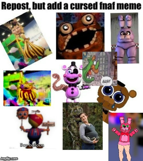 Rather cursed wouldn't you say? | image tagged in cursed image,fnaf | made w/ Imgflip meme maker