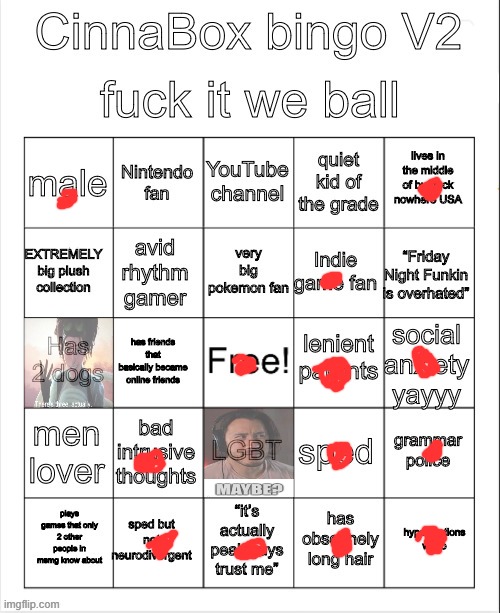 CinnaBox bingo 2 | image tagged in cinnabox bingo 2 | made w/ Imgflip meme maker