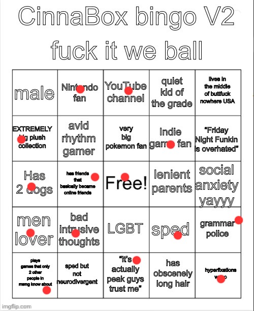 CinnaBox bingo 2 | image tagged in cinnabox bingo 2 | made w/ Imgflip meme maker