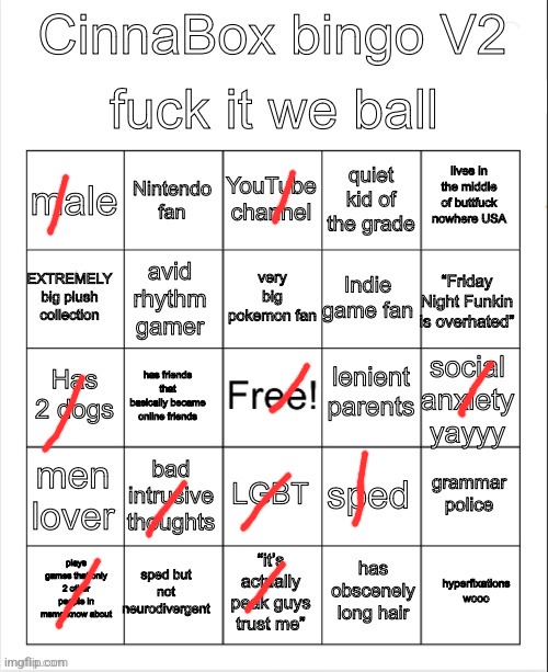 CinnaBox bingo 2 | image tagged in cinnabox bingo 2 | made w/ Imgflip meme maker