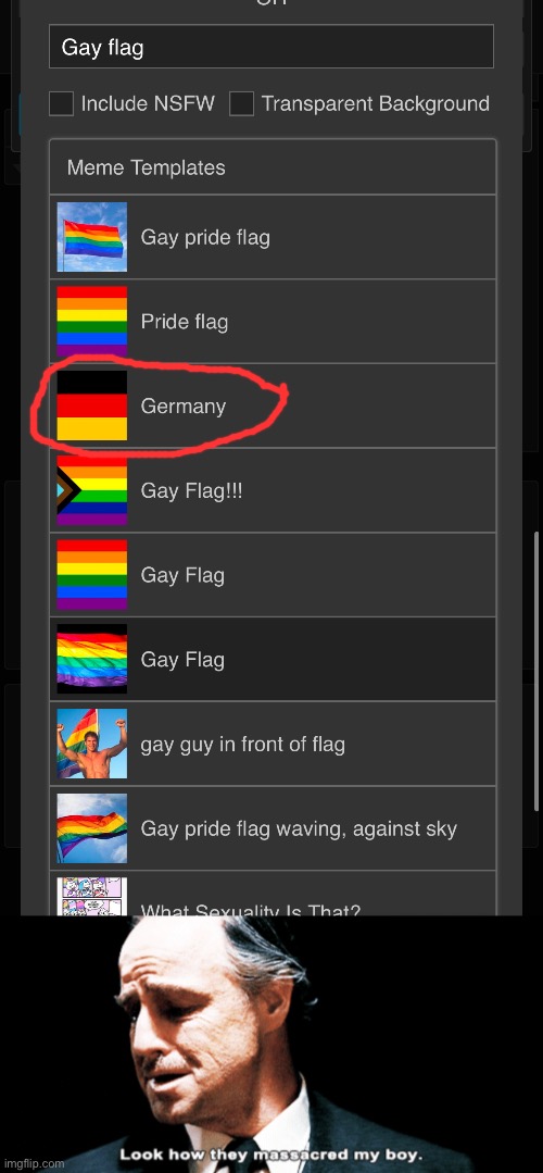 Even if I’m not German, this is offensive to me | image tagged in look how they massacred my boy,msmg | made w/ Imgflip meme maker