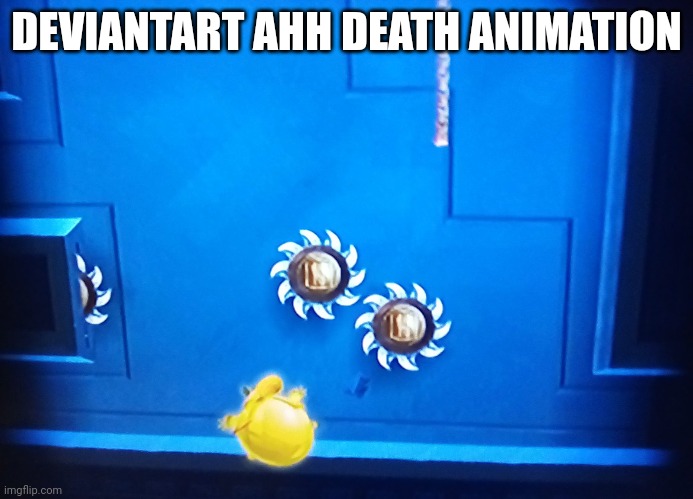 This bitch is allergic to death | DEVIANTART AHH DEATH ANIMATION | image tagged in rayman | made w/ Imgflip meme maker